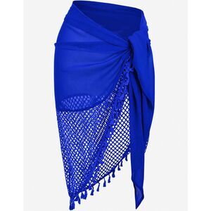 NWT ZAFUL Women's Long Sarong Royal Blue Wrap Skirt High Waist Cover Up One Size